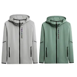 Factory Sale Men's Spring Jackets Breathable Gym Fitness Wear Quickly Dry Casual Outdoor Jackets