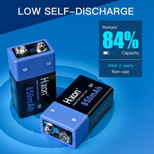Hotsale <span class=keywords><strong>9V</strong></span> <span class=keywords><strong>batteria</strong></span> ricaricabile <span class=keywords><strong>batteria</strong></span> al litio <span class=keywords><strong>dimensioni</strong></span> 6 f22 ad alta capacità 850mAh 10 pz batterie e kit caricabatterie - Product Image 5