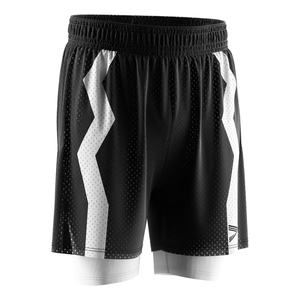 Shorts de basketball double couche 2-en-1 avec tissu extérieur en maille et doublure extensible 4 directions, pas besoin de sous-vêtements supplémentaires pour l'entraînement - Product Image 5