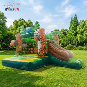 Winsun แทรมโพลีนเป่าลมปราสาทเด้งเป่าลมรูปสัตว์ในป่า - Product Image 1