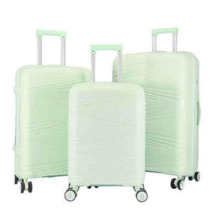 Logo personalizzato materiale PP a 360 gradi ruote universali silenziose armadio 3 pezzi Set valigie Trolley da viaggio - Product Image 4