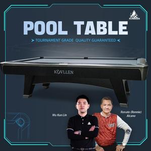 Table de <span class=keywords><strong>billard</strong></span> américaine KONLLEN Premium sur mesure, 9 boules, ardoise haute densité, tissu professionnel de style tournoi, 9 pieds, acier - Product Image 2