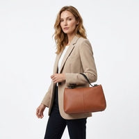 Étui à cosmétiques personnalisé, imperméable, en cuir véritable, portable, léger, avec poignée souple, pochette de rangement pour maquillage de voyage pour femmes