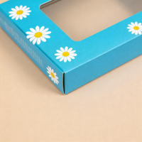 Cajas de Cartón Corrugado Reciclables de Color Naranja, con Logotipo Personalizado, Cuatro Colores, Ecológicas, con Ventana Transparente, para Suero para el Cuidado de la Piel