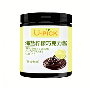 Sauce au chocolat au citron et au sel marin U-pick 500g - pour les boissons au thé, les fruits, le café, le thé aux fruits, le thé au lait, le latte et plus encore - Product Image 1