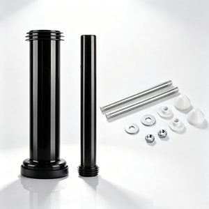 Ensemble de raccordements WC suspendus modernes de 30 cm avec mécanisme dissimulé en HDPE/PP, installation facile - Product Image 3