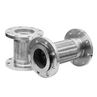 Raccord de tuyau d'usine CNJS Ss304 grillage en acier inoxydable Flexible soufflet bride en métal tuyau tressé