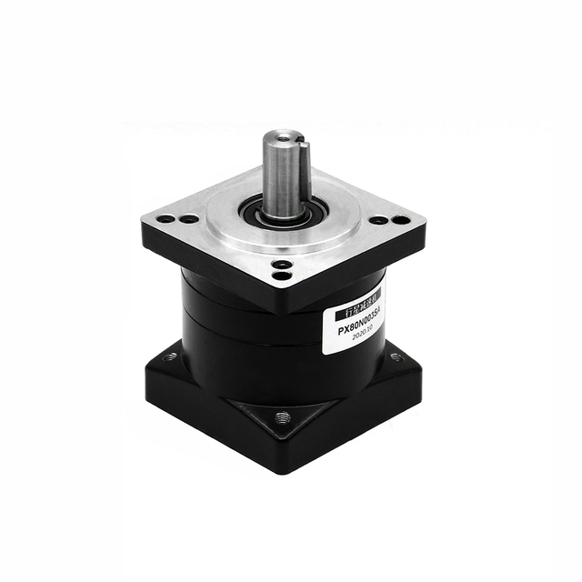 HLTNC High Precision Customized Ratio PX80 80mm Spur Helical Gear Planetary Reducer Gearbox for Servo Motor Steeping Motor