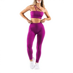 New Summer Fashion <b>Detachable</b> <b>Bra</b> Shoulder <b>Strap</b> High Waist Butt Lifter Leggings Quick Dry Polyester/Nylon Sportswear Custom - Product Image 2