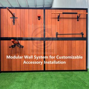 Façades de boxes pour chevaux CE – Écuries modulaires extensibles préfabriquées avec système de porte sécurisée antirouille pour écuries et stalles - Product Image 4