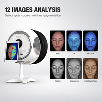 Appareil d'analyse cutanée IA 12 modes, scanner facial, lampe UV de Wood avec contrôle iPad pour cliniques dermatologiques et salons de beauté (vente en gros)