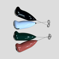 Mousseur à lait électrique portable et écologique, réutilisable, avec acier inoxydable S/S304 et plastique ABS, pour cappuccino