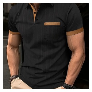 Camiseta Polo Personalizada para Hombre, Tejido de Punto de Peso Medio de 200G, Manga Larga, Cuello Camisero, Marca Privada, OEM ODM - Product Image 1