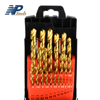 NAIPU Jeu de 25 forets HSS à tige droite M35 Cobalt Hss pour le perçage des métaux durcis en acier inoxydable