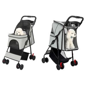 <span class=keywords><strong>Poussette</strong></span> <span class=keywords><strong>pour</strong></span> animaux de compagnie avec auvent imperméable <span class=keywords><strong>pour</strong></span> chats, <span class=keywords><strong>pour</strong></span> les sorties et les courses en extérieur - Product Image 5