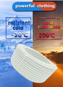 200 ℃   <span class=keywords><strong>Fil</strong></span> tressé en caoutchouc de silicone et fibre de verre pour la connexion d'équipements électriques à haute température, tels que les fours et les radiateurs - Product Image 5