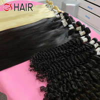 Extensions de Cheveux Humains Vierges Brésiliens Remy 100% Naturels Non Traités, Lisses Comme des Baguettes, Double Trame, Sans Nœuds, pour Dropshipping