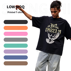 SSC Adultes T-shirt Coton 320g Pigment Wash Tendances Détendu O-cou Gym Doux Avec Impression Personnalisée En Vrac Tee Casual pour Hommes - Product Image 1