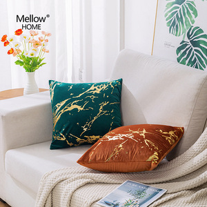Nordique Ins marbre motif or en relief luxe velours jeter taie d'oreiller canapé-<span class=keywords><strong>lit</strong></span> maison déco housse de <span class=keywords><strong>coussin</strong></span> oreillers et coussins - Product Image 2