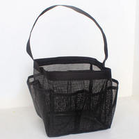Sac de Douche Suspendu à Séchage Rapide, Organisateur Portable de Voyage pour Articles de Toilette, Sac de Douche en Maille, Panier de Douche