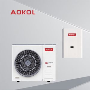 Pompe à chaleur monobloc compacte blanche à ventilateur unique R32 EVI WIFI 3 en 1, unité de chauffage à source d'air - Product Image 5