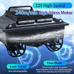 <span class=keywords><strong>Bateau</strong></span> à appâts télécommandé sans fil en <span class=keywords><strong>gros</strong></span>, 12V, haute vitesse 240m/min, grande puissance, pour la pêche à la carpe - Product Image 4