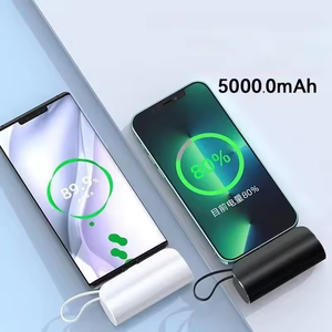 Cargador portátil Powerbank con cable Carga rápida Mini Capsule Power Bank5000 MAh para <span class=keywords><strong>iPhone</strong></span> - Product Image 5