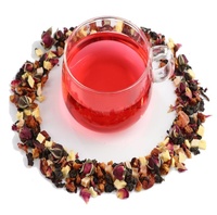 Mélange de fruits de pomme de qualité supérieure, rose dans un thé à saveur libre, beauté, fruits amincissants, thé à la fleur, prix de gros