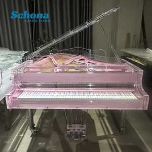Pianoforte a Coda Meccanico <span class=keywords><strong>di</strong></span> Lusso all'Ingrosso, 88 Tasti in Acrilico Cristallo Rosa, Produttore Premium per Villa Hotel e Spettacoli - Product Image 3