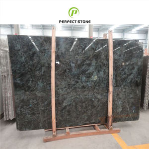 Losa de Granito Azul Labradorita de Alta Calidad, Losa de Granito Azul Lemuriano para Pisos, Paredes y Muebles Personalizados - Product Image 4