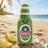 Peluche personnalisée en forme de fût de bière avec logo, jouet en peluche super doux, poupée en peluche, coussin décoratif