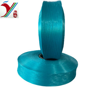 चीन निर्माता की उच्च टेसिटी पीपी धागे को बुनाई और हाथ बुनाई के लिए ब्लैक ब्लू कलर पॉली प्रोलीन - Product Image 1