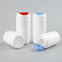 Flacon de 150 ml (200 cc) en PEHD de qualité alimentaire, couleur personnalisée, pour compléments alimentaires, pilules, vitamines, avec bouchon à clapet, rechargeable, pour comprimés