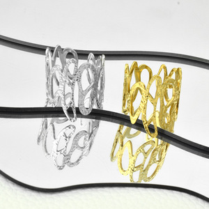 Popular Niche Design Hollowed Out Geometric Shaped <b>Ring</b> Gold Silver Plated Women's Stainless Steel <b>Rings</b> Wholesale Jewelry - Product Image 5