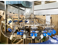 Ligne de production de jus de fruits frais et de lait, machine à commande PLC, haute précision, sachet de boisson, moteur électrique automatique, barils, bouteilles