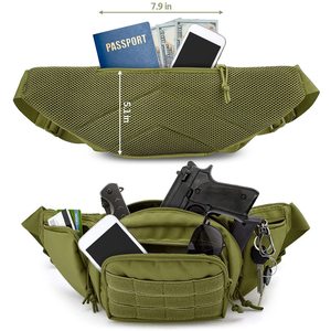 Tactical Fanny Pack Concealed Carry Pouch <strong>Holster</strong> Outdoor Waist <strong>Molle</strong> EDC Bag - Product Image 3