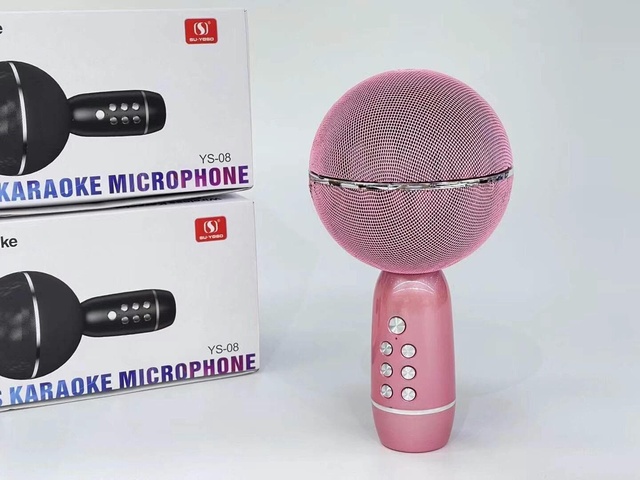 RGB Mini Bluetooth Speaker with Karaoke Mic, 8W Portable Wireless Speaker Support TF Card for Party Gift