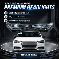 Ensemble de phares avec diode électroluminescente de haute qualité 2017-2019 pour Audi A4 A4L B8 B9 B10 Système d'éclairage automobile