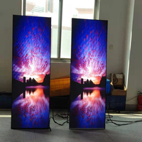 Affichage LED intelligent portable HD pour publicité, intérieur/extérieur, P2.5 P1.86 P2 P1.53, écran partagé intelligent, signalisation numérique