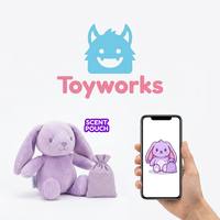 Peluche lapin personnalisée à oreilles tombantes parfumée à la lavande, avec pochette parfumée amovible, jouet mascotte d'aromathérapie apaisant et anti-stress, personnalisable avec votre marque