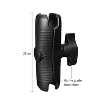 Support de bras pour écran d'ordinateur industriel, bras à rotule de 2,25 pouces, support de prise, support GPS, radar marin, support de radar de navigation pour Ram