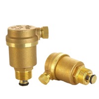Válvula de escape automática de latón con rosca externa, hidráulica, para temperatura media, tamaño de puerto de 1/2 pulgada, para tuberías de agua caliente