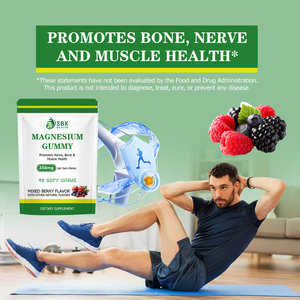 Gummies de magnésium en gros pour usines : le magnésium favorise la santé des nerfs, des os et des muscles, soutient une fonction nerveuse saine - Product Image 3
