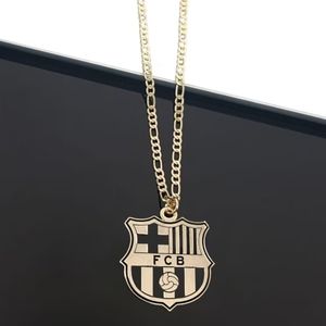 サポートチームデザインネックレスGoldReal Madridn Team Barcelona Teamネックレスファンギフトカスタマイズ可能 - Product Image 3
