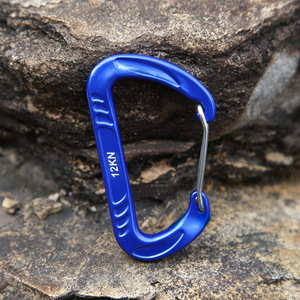 Mosquetón de aleación de aluminio 12KN en forma de D para escalada, senderismo, llavero, gancho de seguridad, conexión de cuerda, accesorio de equipo - Product Image 4