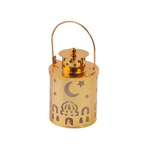 Lanterne de petite taille en forme de château du Moyen-Orient, décoration de festival des lanternes, lampe à vent dorée ajourée, Ramadan, alimentée par batterie, <span class=keywords><strong>bougie</strong></span> LED - Product Image 6