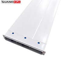 Conduit plat en PVC 256x48mm, gaine de ventilation rectangulaire à profil bas pour système de ventilation HVAC de plafond