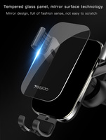 Support de téléphone portable universel Yesido C87 à fixation automatique par gravité pour grille d'aération de voiture