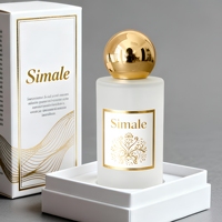Coffrets cadeaux de parfum personnalisés de votre propre marque, 50 ml, noir mat, luxe, parfums rechargeables, flacon de parfum original avec boîte pour homme