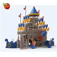 बच्चों प्लास्टिक खेल का मैदान आउटडोर पिछवाड़े उद्यान स्लाइड बच्चों के लिए खेल का मैदान उपकरण सेट